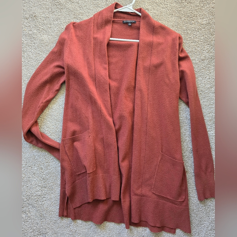 Staccato Rust Open Front Cardigan